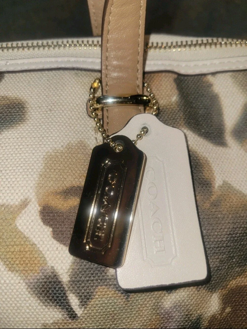 COACH Bleecker Cooper with a muted camo flower #29011